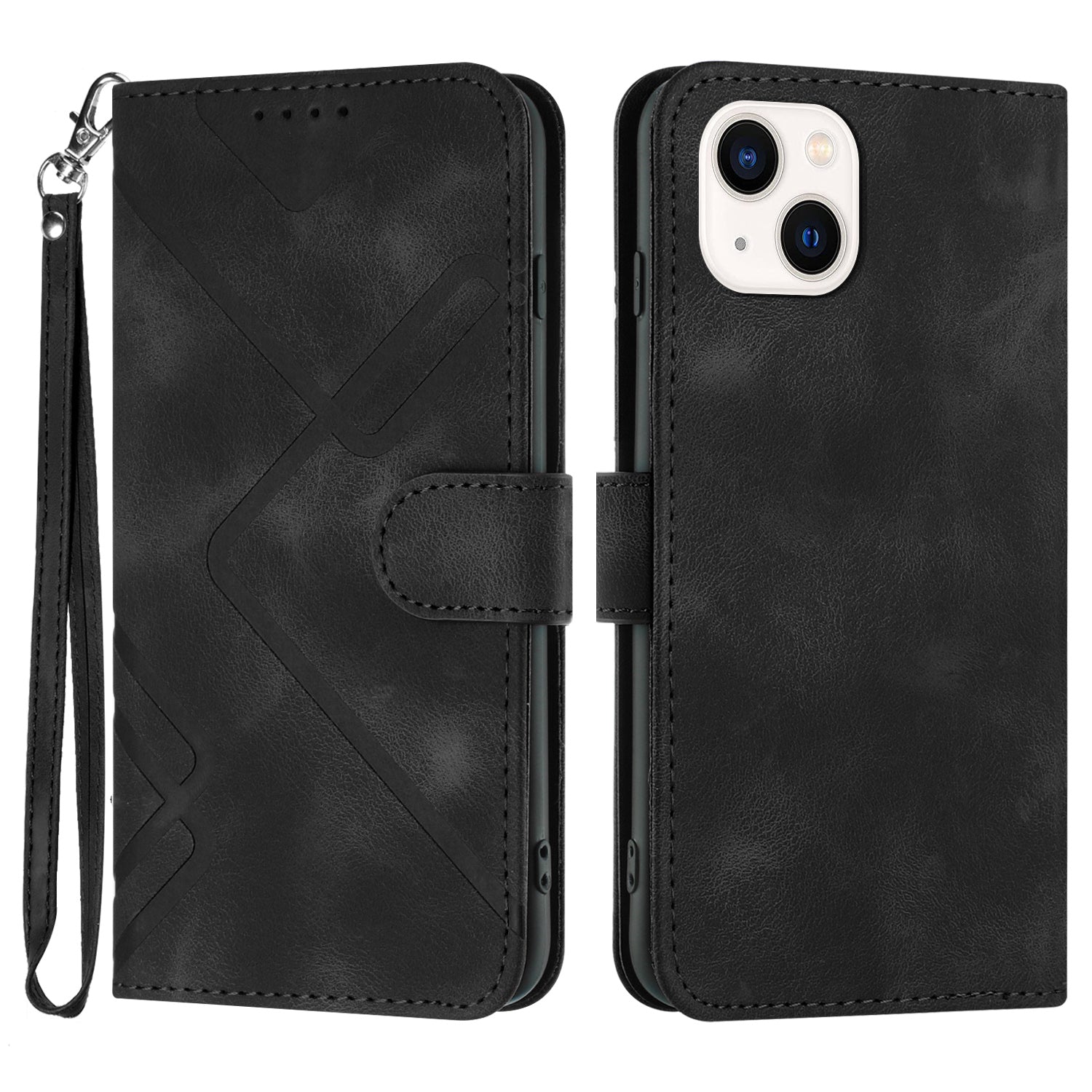 YX0040 For iPhone 13 mini 5.4 inch Stylish Imprinted Phone Case PU Leather Wallet Stand Cover YX0040 For iPhone 13 mini 5.4 inch Stylish Imprinted Phone Case PU Leather Wallet Stand Cover